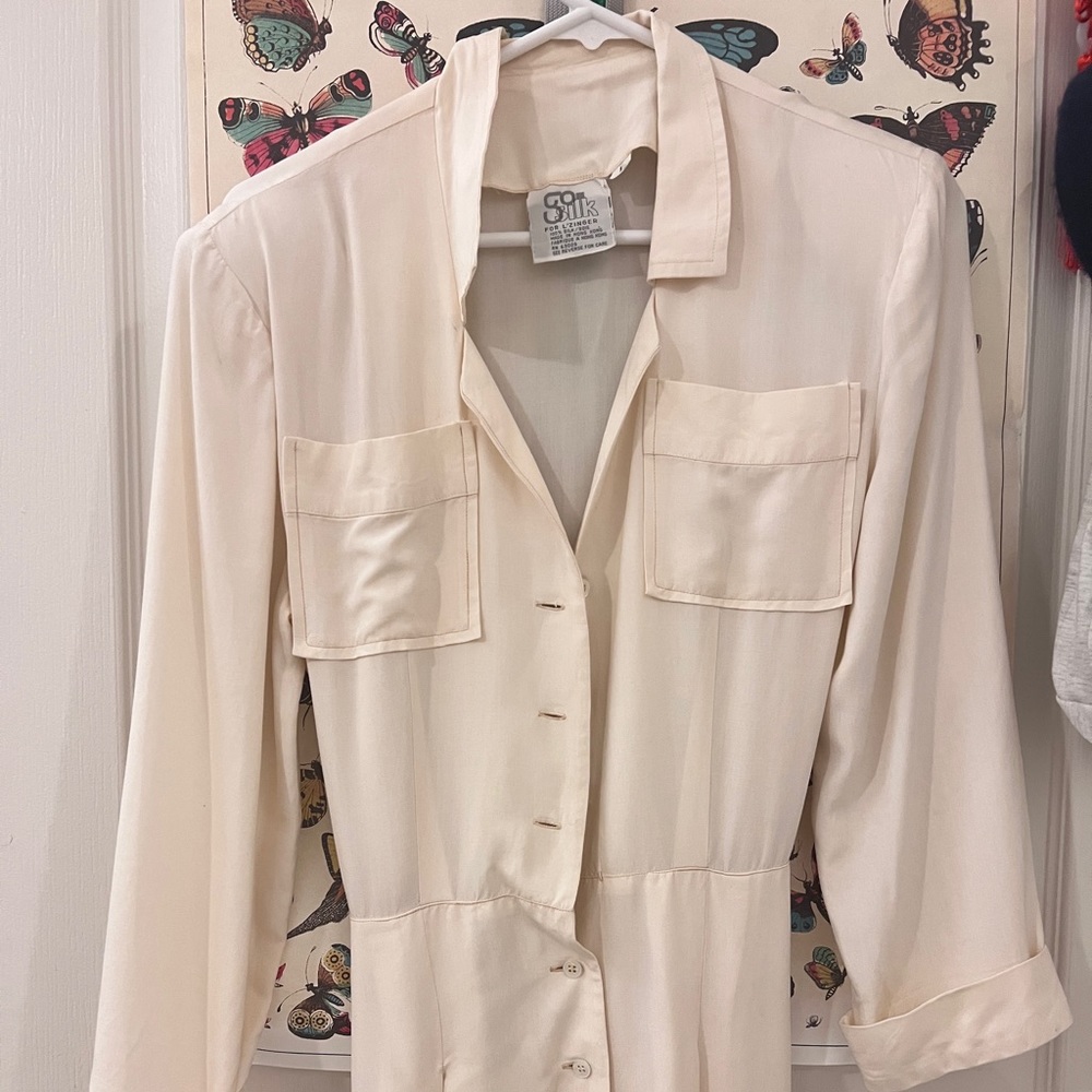 Pure Silk white dress